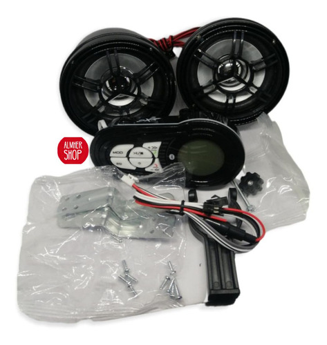 Bocinas Con Aplificador De Audio Bluetooth Para Motocicleta