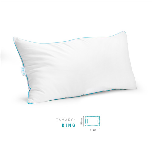 Set Sognare Nuo 2 Almohada King Size + 2 Estándar Semi Firme