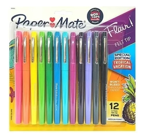 Micro Fibras Paper Mate Tropical Vacation X12