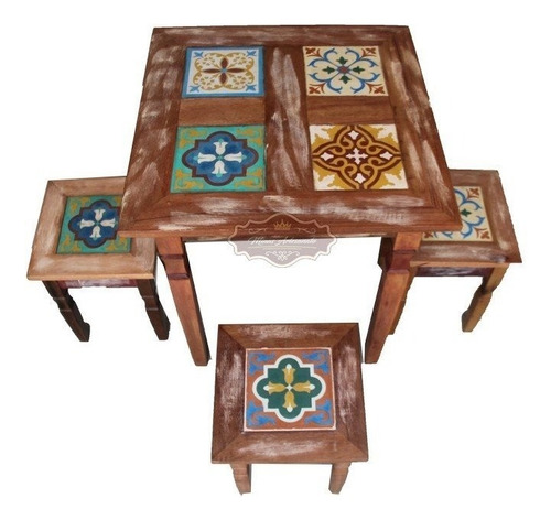 Imagem 9 de 10 de Mesa Ladrilho 80 Cm X 80 Cm fabricação Própria cozinha Lucho