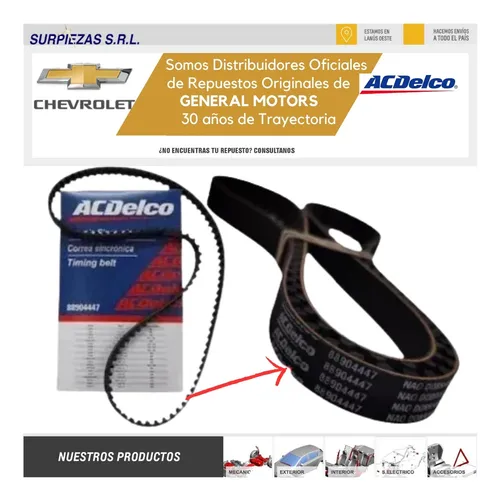 Kit Distribucion+bomba + Correas Poly V Chevrolet Onix 13/24