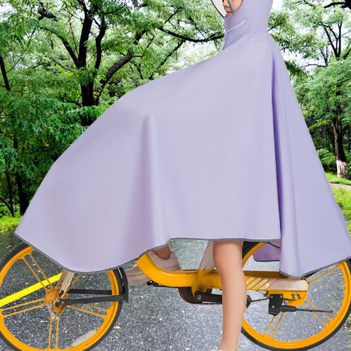 Poncho De Lluvia Para Bicicleta, Impermeable Con Capucha Par