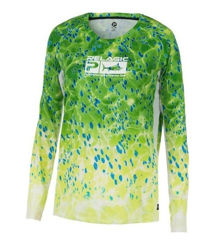 Playera Pelagic Dama Solar Pro Color Green - 2015211007