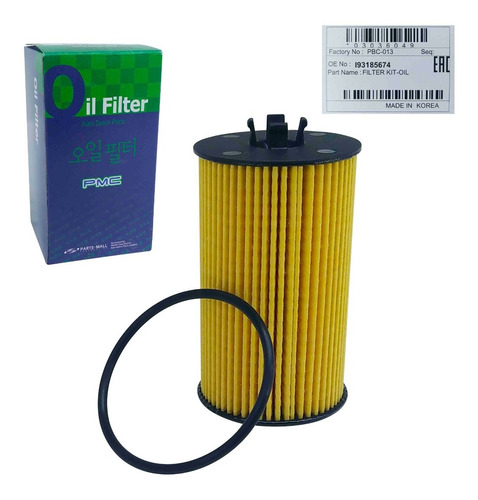 Imagen 2 de 10 de Filtro Aceite Motor Chevrolet Cruze 2014 2015 2016 Original
