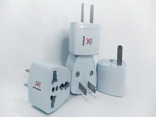 Adaptador De Corriente Europeo A Americano Blanco 250v 10amp