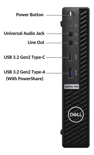 Computadora De Escritorio Dell Optiplex 3080 Micro I5 16gb R