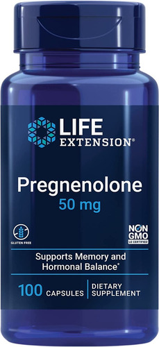 Pregnenolone 50 Mg 100 Cápsulas
