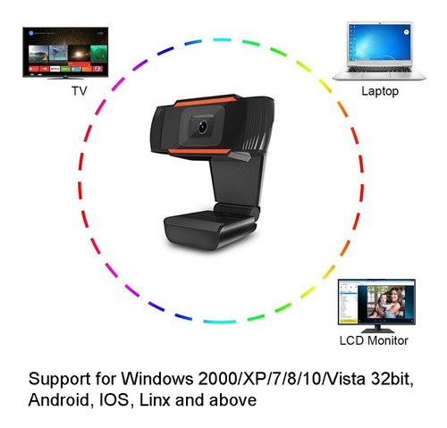 Cámara Web Vibao K20 De Alta Definición 4k, Usb 2.0, 67.9°