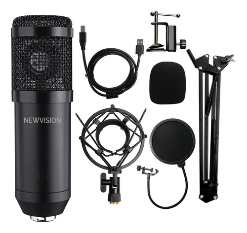 Imagen 7 de 10 de Microfono Condenser Profesional Estudio Kit Streaming Usb