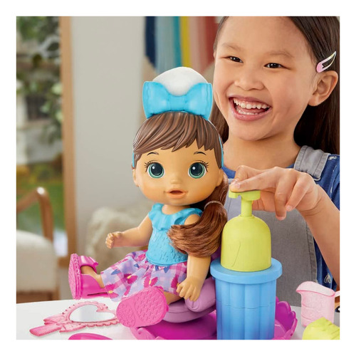 Baby Alive Sudsy - Muñeca De Estilo Marrón, Incluye Muñeca D