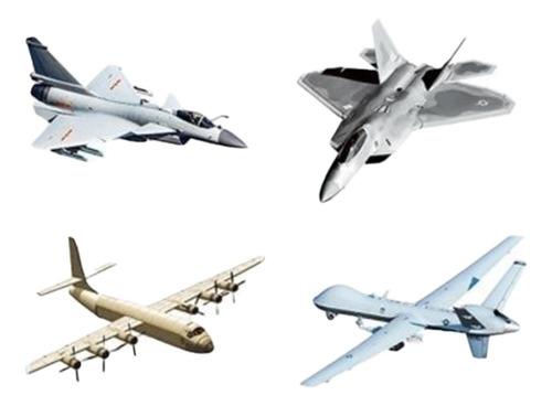 4x Modelos De Aviones De Diy Avión De Cumpleaños
