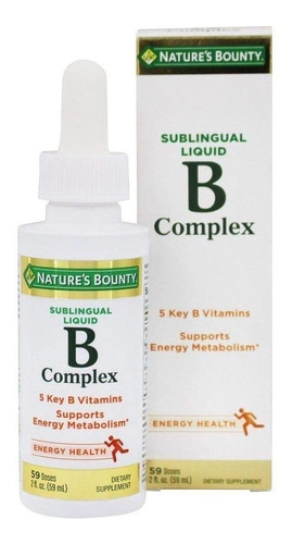 Complejo B Sublingual Con Vitamina B12 Stock Importado Usa