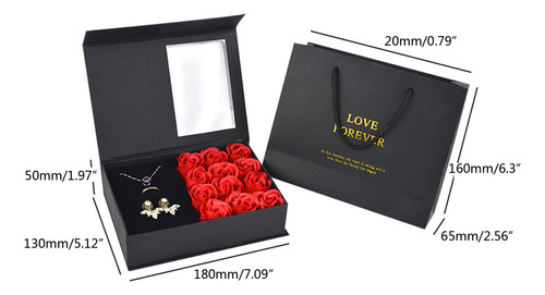 Joyería, Caja De Regalo, Anillo De Boda Con Forma De Flor De