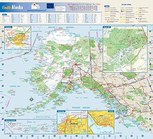 Mapa Mural Del Estado De Alaska - Papel De 16,75 X 15,25