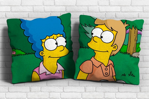 Plantillas Para Sublimar Almohadones Pareja Simpson