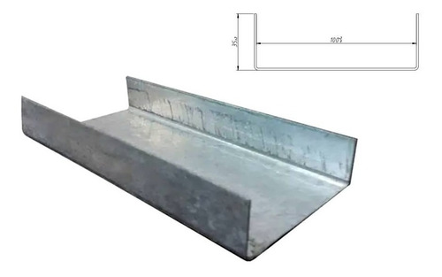 Perfil Pgu  Acero Galvanizado 100 X 0.90x 35 X 6mts La Plata