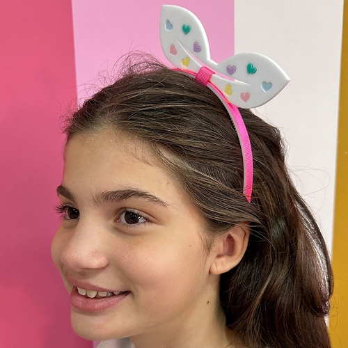 Tiaras Plástica Com Dentinho 1cm 100 Unidades Cor Leitosa