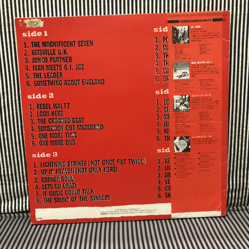 The Clash - Sandinista! Lp Triplo Edição Japonesa Com Obi