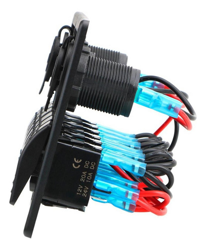 Yu Interruptor De Panel Oscilante Azul De Barra De Luz