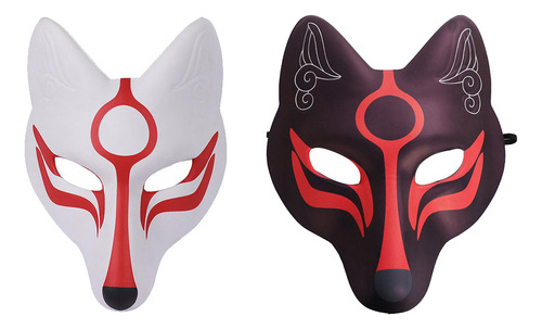 Máscaras Kabuki For Cosplay, Máscaras De Anime Japonés