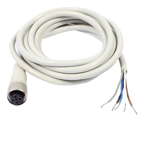 Uxcell M12 2 M Hembra Recto Head 5 Pin Cable Electrico C
