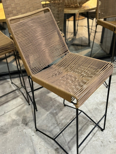 Banqueta Tulum Desayunador × 2 Tejido Premium Laccato