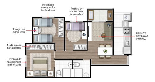 Imagem 24 de 24 de Apartamento À Venda No Bairro Vila Valparaíso - Santo André/sp - O-5307-13106