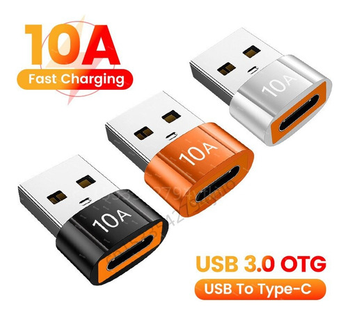 Otg Usb 3.0 A Tipo C, Adaptador Tipo C Hembra A Usb Macho
