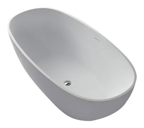 Krumm Bañadera Exenta Corian Oval Blanca