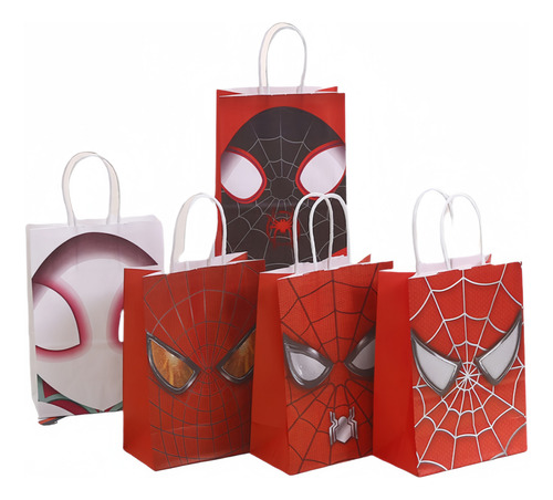 25pzs Bolsas De Dulces Spider-man Fiesta Regalos Cumpleaños