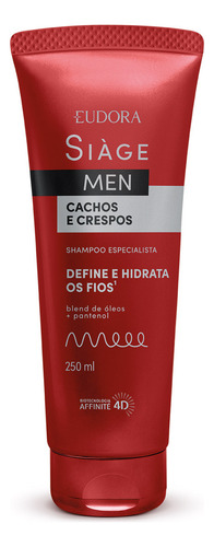 Eudora Siàge Men Cachos E Crespos Shampoo 250ml