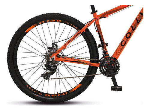 Bicicleta Colli Atalanta Aro 29 21 Marchas Laranja Neon