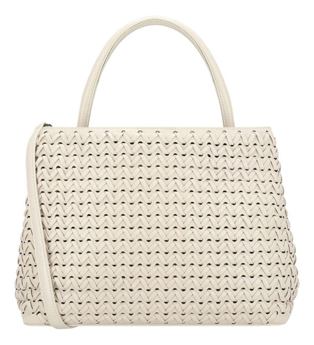 Bolsa De Mano Para Mujer Westies Beige Hbalreschawe Acabado de los herrajes Oro Diseño de la tela Liso