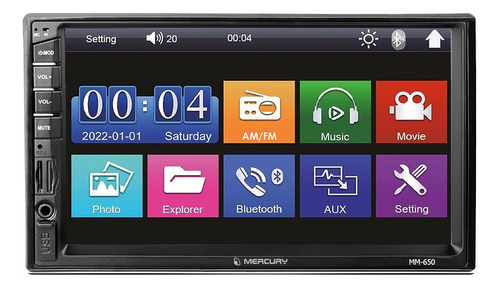 Pantalla Mirror Stereo 7 Pulgadas Para Ford Ka Gris Plata