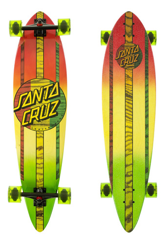 Santa Cruz Mahaka Rasta Fade Pintail Cruzer - Patineta Compl