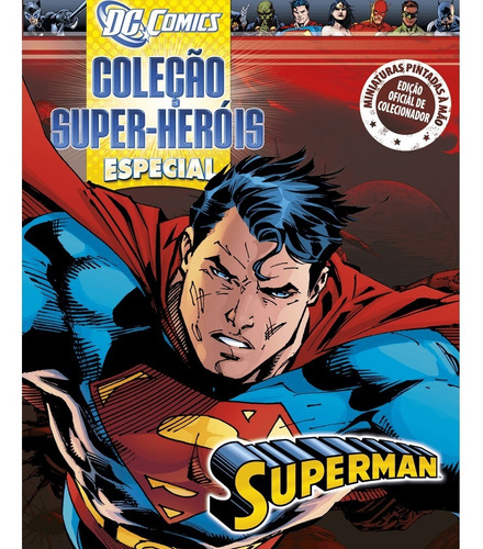 Imagem 2 de 10 de Miniatura Dc Comics Superman Gold Ed Especial Com Revista