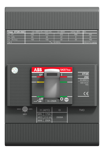 Interruptor Termomagnético Xt3n 250 Tmd 3p F F 1sda068059r1