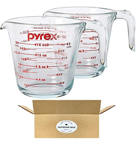 Vaso Medidor De Vidrio Pyrex Prepware De 2 Tazas (paquete De