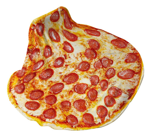 Manta Para Pizza Pepperoni, Novedosa Manta Para Adultos Y N