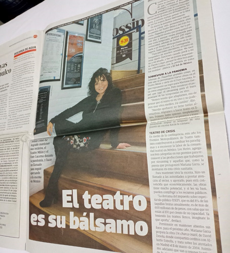 Periodico Mariana Garza Ex Timbiriche + Souvenir Teatro
