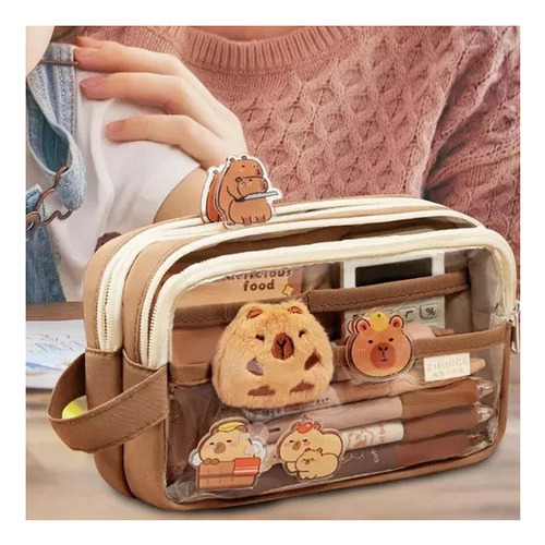 Estuche Para Lápices Elegante Estuche En Capybara