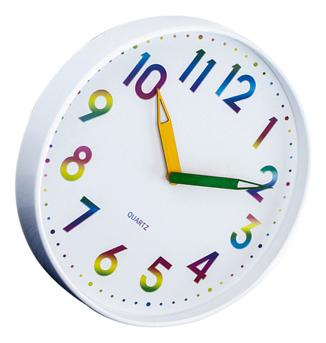 Reloj De Pared Infantil Fácil De Leer, Silencioso, No Hace T