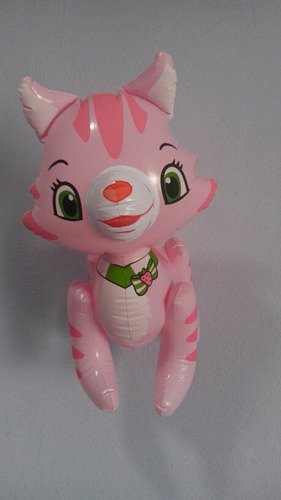 Globos 4 Inflables Gato Gatita Rosita Fresita 45cm Largo
