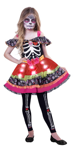 Disfraz Sugar Skull Sweetie Catrina Goodmark Talla M 8-10