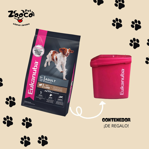 Eukanuba Cordero Perro Adulto Raza Mediana 15 Kg