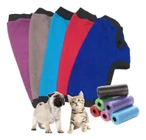 Comprar Kit Ropa Abrigo Polar Poncho Capa Liso Talle 2 + Bolsitas 