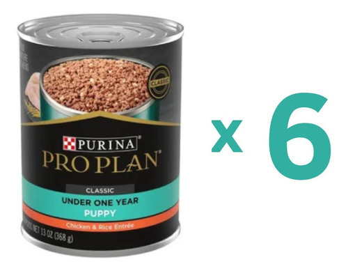 Pro Plan Pack 6 Lata Alimento Húmedo Cachorro Puppy