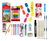 Comprar Kit Escolar 6 Cuadernolas Flex,lápiz, Colores,resaltador. Lv