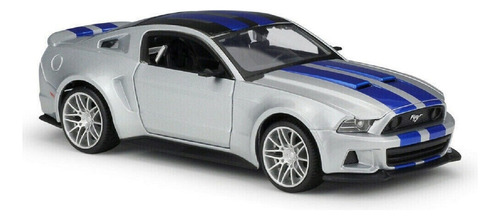 Ford Mustang Street Racer Maisto 2014 Plata 1/24 Diecas Q1