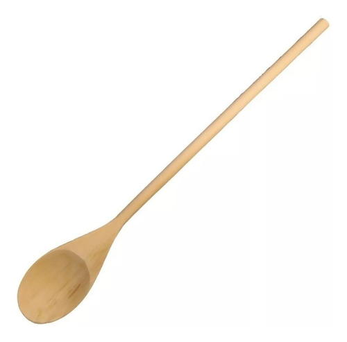 Imagen 2 de 2 de Cuchara De Madera Ferpa De 35 Cm Mango Redondo